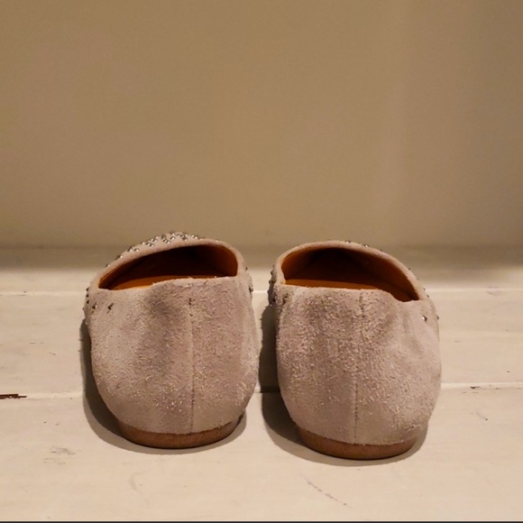 J. Crew Amelia Grey Metal Accent Pointy Toe Flats - Picture 4 of 4